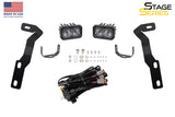 Diode Dynamics 16-21 Toyota Tacoma Stage Series 2in LED Ditch Light Kit - Sport Yellow Combo - DD6377