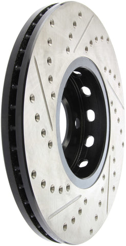StopTech 96-7/04 Audi A4 / 95-01 A6 / 7/98-05 VW Passat Left Front Slotted and Drilled Rotor - 127.33039L