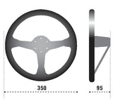 Sparco Steering Wheel 325 Suede Black - 015R325CSN