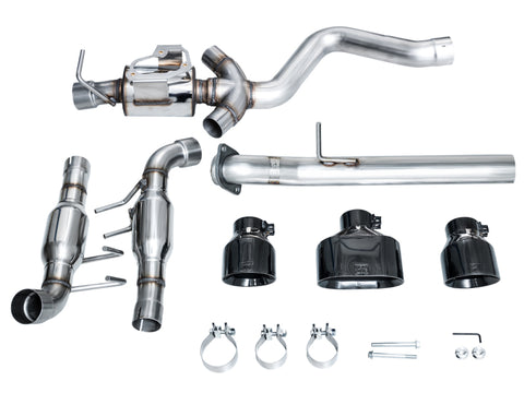 AWE Tuning 2023+ Toyota GR Corolla Track Edition Exhaust - Diamond Black Tips - 3020-53472