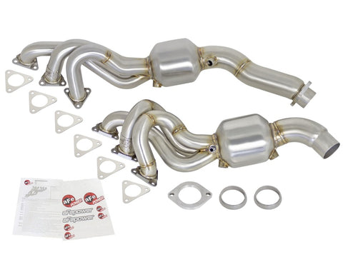 aFe Twisted Steel Headers (Catted) 01-06 BMW M3 L6-3.2L S54 - 48-36314-HC