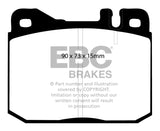 EBC 76-79 Mercedes-Benz 230 Redstuff Front Brake Pads - DP3261C