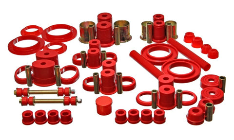 Energy Suspension 94-98 Ford Mustang Red Hyper-flex Master Bushing Set - 4.18112R
