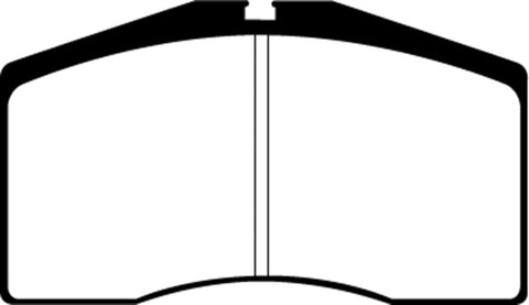 EBC 93-95 Porsche 911 (964) 3.6 Turbo Yellowstuff Front Brake Pads - DP4997R