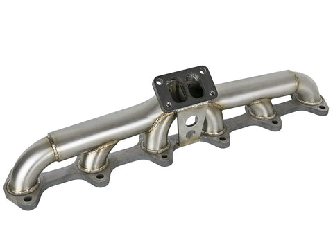 aFe Twisted Steel Header Turbo Manifold (T3) 98.5-02 Dodge Diesel Trucks L6 5.9L (td) - 48-32020