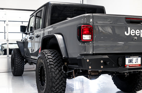 AWE Tuning 2020+ Jeep Gladiator 3.6L Trail-to-Tread (Single-Side) Conversion Kit w/Diamond Blk Tip - 3015-23063
