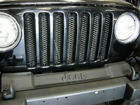 Rampage 1997-2006 Jeep Wrangler(TJ) Grille 3D Single Piece - Black - 86515
