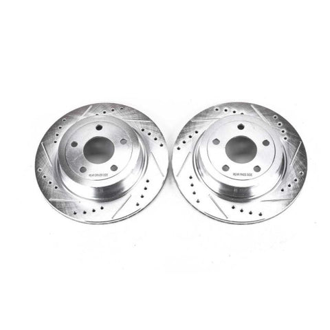 Power Stop 09-10 Chevrolet Cobalt Rear Evolution Drilled & Slotted Rotors - Pair - AR82141XPR