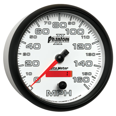 Autometer Phantom II 5in Electrical Programmable Speedometer 150MPH - 7589