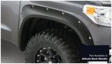 Bushwacker 16-18 Toyota Tundra Fleetside Pocket Style Flares 4pc - Midnight Black - 30918-43