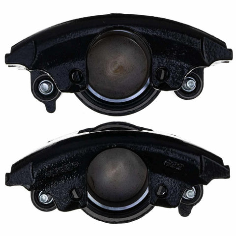 Power Stop 94-97 GMC Yukon Front Black Caliper w/o Bracket (Pair) - S4297BLK