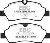 EBC 2015+ Ford Transit 150 SRW Yellowstuff Rear Brake Pads - DP42222R