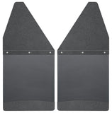 Husky Liners GM 99-16 Silverado/Sierra 12in W Black Top & Weight Kick Back Front Mud Flaps - 17101