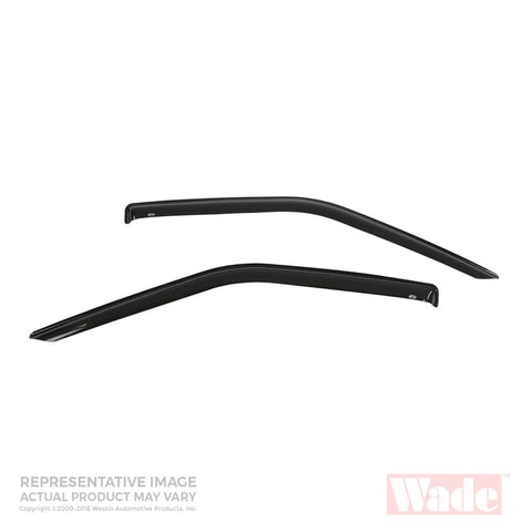 Westin 2000-2006 Toyota Tundra/Tundra Access Cab Extended Cab Wade Slim Wind Deflector 2pc - Smoke - 72-88476