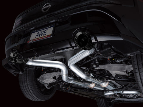 AWE 2023 Nissan Z RZ34 RWD Track Edition Catback Exhaust System w/ Diamond Black Tips - 3020-33400