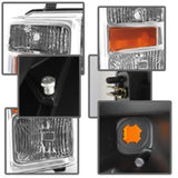 xTune Ford F250/350/450 Super Duty 08-10 OEM Headlights Chrome HD-JH-FS08-AM-C - 9022401