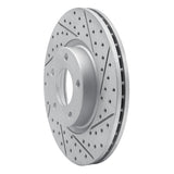 R1 04-15 Mazda 3 Front Right Drilled & Slotted Geo-Carbon Rotor - 830-80065R