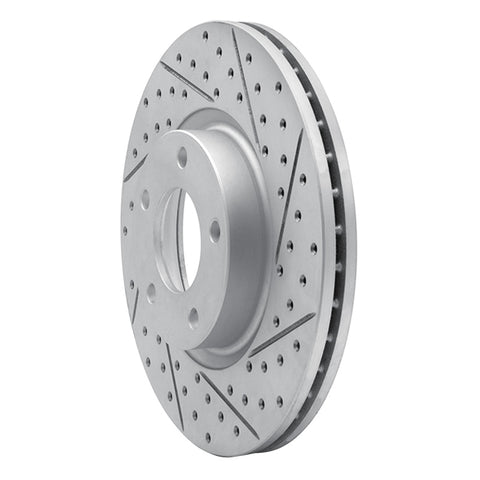 R1 04-15 Mazda 3 Front Right Drilled & Slotted Geo-Carbon Rotor - 830-80065R