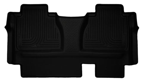 Husky Liners 14-15 Toyota Tundra Double Cab Pickup Weatherbeater Black 2nd Seat Floor Liners - 19561