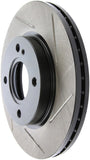 StopTech 2011-2013 Ford Fiesta 1.6L Slotted Left Front Rotor - 126.61096SL