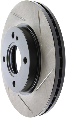 StopTech 2011-2013 Ford Fiesta 1.6L Slotted Left Front Rotor - 126.61096SL