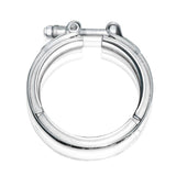 Stainless Works V Band SS T-Bolt Clamp only for 3 1/2in tubing only - VBCO35