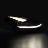 AlphaRex 17-22 Tesla Model 3/20-23 Model Y NOVA LED Proj Headlights Alpha-Blk w/Actv Lgt & Seq.Sig - 880859