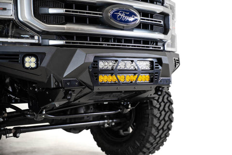 Addictive Desert Designs 17-20 Ford Super Duty Bomber Front Bumper w/ Mounts For 20in Light Bars - F160012140103