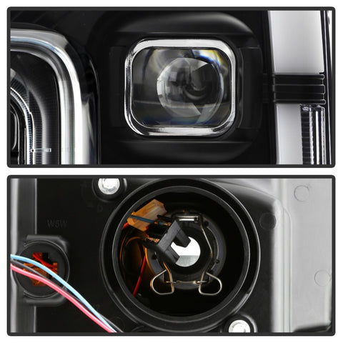 Spyder 17-18 Ford F250/F350/F450 Halogen Model Only -White Light Bar- Black- PRO-YD-FS17HALSI-BK - 5087850