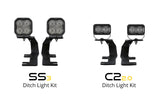 Diode Dynamics 14-19 Silverado/Sierra SS3 LED Ditch Light Kit - Yellow Pro Combo - DD6658