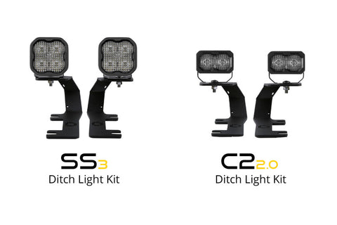Diode Dynamics 14-19 Silverado/Sierra SS3 LED Ditch Light Kit - Yellow Pro Combo - DD6658
