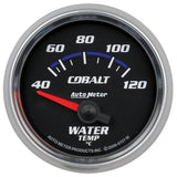 Autometer Cobalt 52mm Short Sweep Electronic 40-120 Deg C Water Temperature Gauge - 6137-M