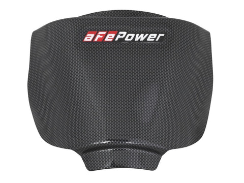 aFe MagnumFORCE Intake Rain Shield 15-16 Dodge Challenger SRT Hellcat 6.2L V8 (sc) - Carbon Finish - 54-12808-C
