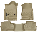 Husky Liners 14 Chevrolet Silverado/GMC Sierra Dbl Cab WeatherBeater Tan Front&2nd Seat Floor Liners - 98243