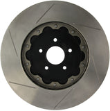 StopTech 09-11 Nissan GT-R Front Left Slotted Bare Iron 380x34mm Aero-Rotor Kit - 129.42104.13