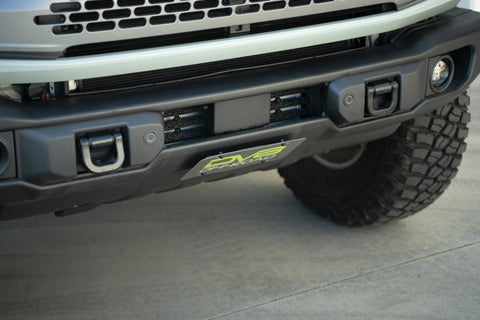 DV8 Offroad 2021 Ford Bronco Capable Bumper Slanted Front License Plate Mount - LPBR-05