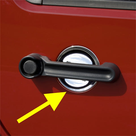 Rugged Ridge Door Handle Recess Guards Chrome 07-18 Jeep Wrangler JK - 13311.15