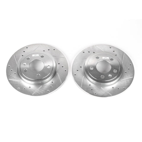 Power Stop 05-09 Audi A4 Rear Evolution Drilled & Slotted Rotors - Pair - EBR1006XPR