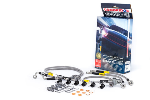 Goodridge 00-06 Chevrolet Tahoe (w/Rear Disc w/o Stabila Trak) Stainless Steel Brake Line Kit - 14175