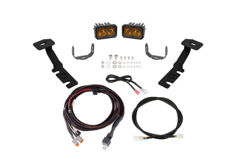 Diode Dynamics 19-25 Toyota RAV4 C2 2.0 LED Ditch Light Kit - Pro Yellow Combo - DD8806