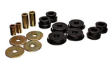 Energy Suspension 03-05 Mitsubishi Lancer EVO 8 Black Rear Differential / Mustache Bar Bushing Set - 5.1108G