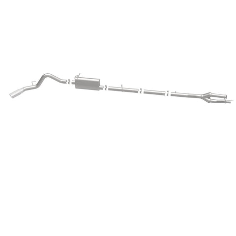 MagnaFlow Sys C/B 11-15 Ford Super Duty F250 6.2L EC CC, SS 3.5in Single Rear Pass Side Ext 5in Tip - 19174