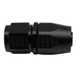 DeatschWerks 10AN Female Swivel Straight Hose End CPE - Anodized Matte Black - 6-02-0809-B