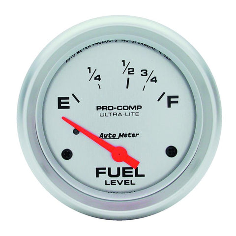 AutoMeter Gauge Fuel Level 2-5/8in. 16 Ohm(e) to 158 Ohm(f) Elec Ultra-Lite - 4418