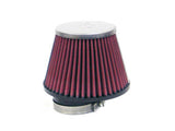 K&N Universal Chrome Filter-Round Tprd 1.969in Flg ID x 3.5in Top OD x 5.188in Base OD x 3.563in H - RC-9920
