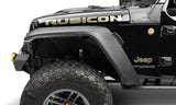 Bushwacker 18-21 Jeep Wrangler JL (2-Door & 4-Door) Flat Style Flares 4pc - Black - 11950-07