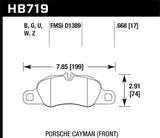 Hawk DTC-80 14-16 Porsche Cayman Front Race Brake Pads - HB719Q.668