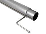 aFe Large Bore-HD 4in 409 SS DPF-Back Exh 18-19 Ford F-150 V6-3.0L (td) w/ Polished Tip - 49-43106-P