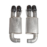 Stainless Works 18-21 Mustang GT Axle Back Redline Exhaust - Black Tips - M18ABRB