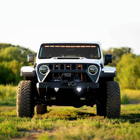 KC HiLiTES FLEX ERA 3 Dual Mode SAE Fog Lights - 2-Light Master Kit for Jeep Aftermarket Bumpers - 97147
